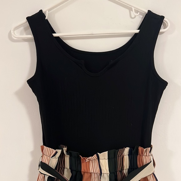 Black/Tan Romper - Picture 3 of 5